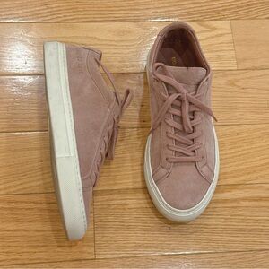 COMMON PROJECTS Womens Suede Sneakers - Blush Pink - size 35 (US 5) - No Box